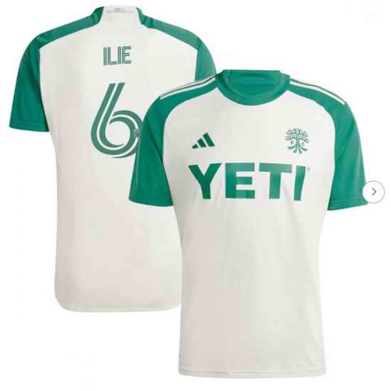 Mens Austin FC Ilie Sanchez adidas Tan 2024 The Armadillo Kit Replica Player Jersey